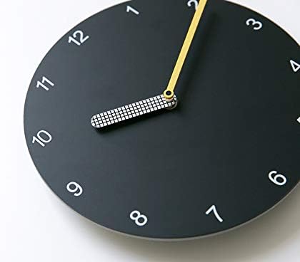 Stephanie Imports Modern Minimalist Black & Yellow Wall Clock