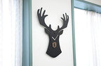 Stephanie Imports Modern Minimalist Reindeer Dark Wall Clock