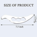 Feelfree Stainless Steel Guasha Scraping Massage Tool for Soft Tissue, Physical Therapy Stuff Used for Back, Legs, Arms, Neck, Shoulder (Bird Shape)