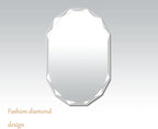 Single Beveled Edge Frameless Wall Mount Bathroom Vanity Mirror, 24” X 36”|Silver|