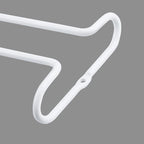 set 2 White Wine Glass Rack Under Cabinet Shelf 10 Inch Stemware Storage Hanging Hanger Organizer Glasses Holder with Drying Under Counter Metal for Kitchen and Bar