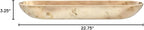 Creative Co-Op Paulownia Wood Oval Bowl | Brown | 22.75" L x 6" W x 3.25" H | (Pack of 4)