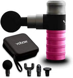 The Therapeutic Mini Massage Pistol with Portable Carrying Case, 4 Massage Speeds, 6 Colors | Fast USB Type C Charging | Massage Tool for Pain Relief | Stylish and Powerful Massage Gun