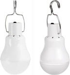 Solar Light Bulb Portable 350LM Solar Powered Camping Light Led Lantern Outdoor for Lamp Light Hiking Fishing Tent Indoor Shed Chicken Coop Hurricane Emergency with USB Chargeable