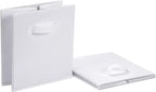 Amazon Basics Cube Organizer Storage Bins Handles, Collapsible Fabric, Pack of 6, 13"x13"x13", White