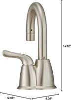 InSinkErator H-HOT150SN-SS Instant Hot Water Dispenser System with Stainless Steel Tank, Satin Nickel