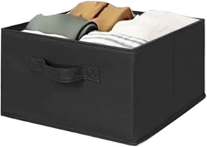 MAX Houser Hanging Shelf Closet Storage Organizer Removable Drawers ，Hanging Storage Organizer Hanging Sweater 2 Sock Underwear Drawers for Closet, Bedroom, Black