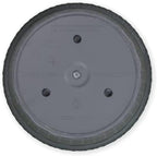 Elly Décor Set of 2 10 inch Round Saucer Modern Self Watering Planter Plates, Pots with Rattan-Like Finish, 10x10 Onix Gray