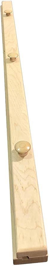 RRD Quilt Hanger for Wall for Display (30") Amish Made Wooden Quilt Rack Wall Mount - Rustic Tapestry Quilt Wall Hangers (Maple Wood, Natural Stain, 30" Long)