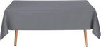 sancua Square Tablecloth - 60 x 60 Inch - Water Resistant Spill Proof Washable Polyester Table Cloth, Decorative Fabric Table Cover for Dining Tables, Buffet Parties and Camping, Light Grey