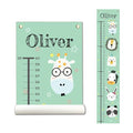 Personalized Canvas Growth Chart for Kids, Height Chart for Kids, Growth Chart Banner with Name