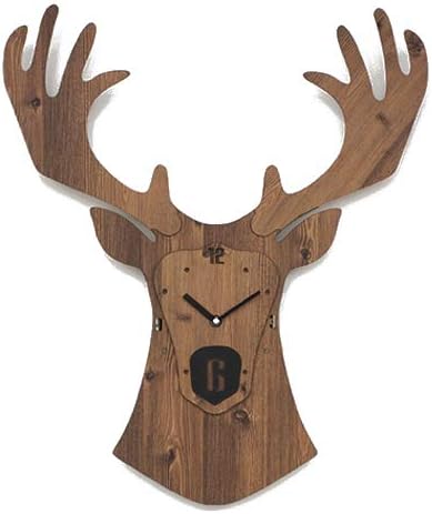 Stephanie Imports Modern Minimalist Reindeer Light Wall Clock