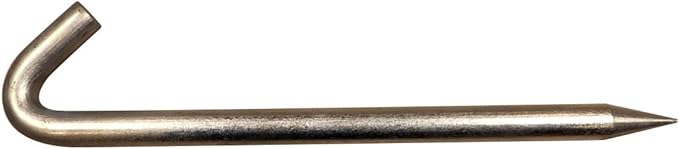 Steel Tent Stakes Heavy Duty Ground Stake, Metal Stakes to Anchor Commercial Inflatables, Outdoor Camping Canopy, Fence, Garden Tent Accessories, 1" Diameter x 18" Length, 4 Pack