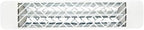 EF15120W1 1500 Watt Plug-In Electric Infrared Single Element Heater, Finish Color: White, Decorative Fascia: Chevron