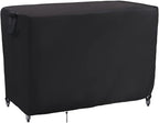 Kingling Outdoor Table Cover for Wicker Bar Cart, 48 Inch Waterproof Patio Bar Table Cover for Outdoor Beverage Serving Cart Covers - 48''L x 18''W x 36''H