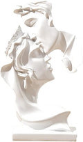 Couples Kiss Sculpture,Abstract Art Couple Sculpture Home Furnishing Resin Statue Decoration Romantic Statue Used for Home Decoration, Wedding, Gift.