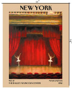 Retro Vintage New York Wall Art Print - 11x14 Unframed Poster - New York City Souvenirs, Cute Trendy Colorful Wall Decor (Ballet, 11x14")