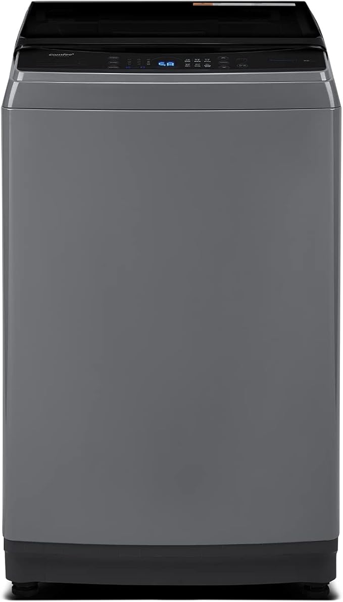 COMFEE’ Washing Machine 2.4 Cu.ft LED Portable Washing Machine and Washer Lavadora Portátil Compact Laundry, 8 Models, Environmentally Friendly, Child Lock for RV, Dorm, Apartment Magnetic Gray