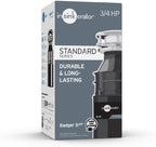 InSinkErator Badger 5XP Garbage Disposal with Power Cord, Standard Series 3/4 HP Continuous Feed Food Waste Disposer, Badger 5XP W/C