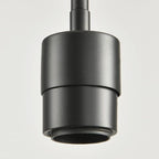 Black Pendant Lights Kitchen Island - Seeded Glass Pendant Light Fixture Multiple Stems Rods (3 Pack with Rod seeded Glass)