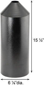 Set of 2 Audubon Torpedo Squirrel Baffles - Black Steel, 6" Diameter Each, Protect Bird Feeders on Poles