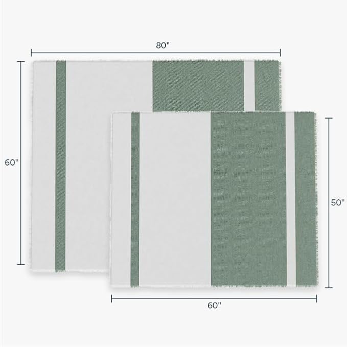 Outer Bug Shield Outdoor Throw Blanket w/Insect Shield Repellent Gear Technology- Lightweight Insect-Repellent Outdoor Blanket, Camping, Picnic & Beach Blanket, Forest Green Colorblock, 50" W x 60"