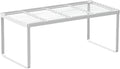 Kitchen Cabinet Storage Shelf Stackable Wire Spice Rack Organizer Heavy Duty Space Saver for Bathroom Bedroom Closet Laundry Room Office Countertop - White, Pack 1