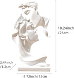 Couples Kiss Sculpture,Abstract Art Couple Sculpture Home Furnishing Resin Statue Decoration Romantic Statue Used for Home Decoration, Wedding, Gift.