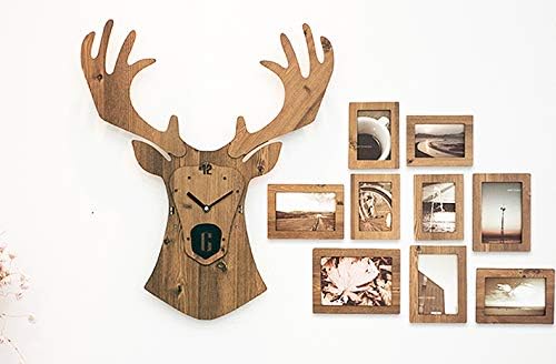 Stephanie Imports Modern Minimalist Reindeer Light Wall Clock
