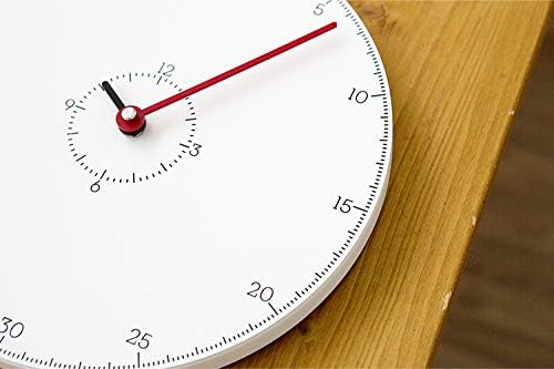 Stephanie Imports Modern Minimalist Thermometer Red Wall Clock