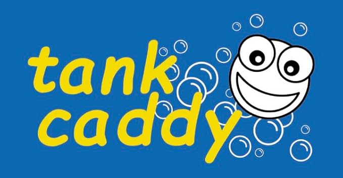 The Tank Caddy is a carrier that hangs inside your toilet tank, while trapping the soot that remains as blue and bleach tablets dissolve.