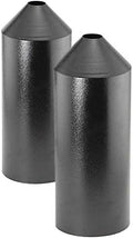 Set of 2 Audubon Torpedo Squirrel Baffles - Black Steel, 6" Diameter Each, Protect Bird Feeders on Poles