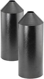 Set of 2 Audubon Torpedo Squirrel Baffles - Black Steel, 6" Diameter Each, Protect Bird Feeders on Poles