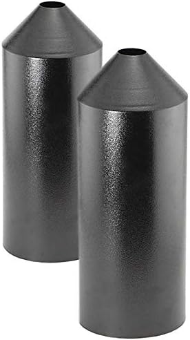 Set of 2 Audubon Torpedo Squirrel Baffles - Black Steel, 6" Diameter Each, Protect Bird Feeders on Poles