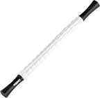 MZDXJ Muscle Roller Stick for Athletes - Deep Tissue Fascia Blaster & Roller Massager for Myofascial Pain Relief - Handheld Physical Therapy & Recovery Tool(-Black White-24 inch)