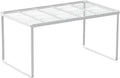 Kitchen Cabinet Storage Shelf Stackable Wire Spice Rack Organizer Heavy Duty Space Saver for Bathroom Bedroom Closet Laundry Room Office Countertop - White, Pack 1