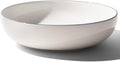 Made In Cookware - Serving Bowl - White With Navy Rim - Porcelain - Crafted in England
