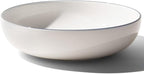 Made In Cookware - Serving Bowl - White With Navy Rim - Porcelain - Crafted in England