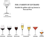 Wine Glass Rack - Under Cabinet Stemware Wine Glass Holder Glasses Storage Hanger 2 Pack Metal Organizer for Bar Kitchen White