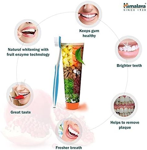 Himalaya Botanique Complete Care Whitening Toothpaste, Simply Peppermint, Fluoride Free for a Clean Mouth, Whiter Teeth and Fresh Breath, 5.29 oz, 4 Pack