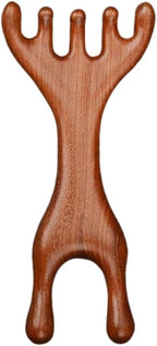 Natural Wooden Nose Guasha Massage Tools Anti-Static, Eyes Facial Wood Gua Sha Tool,face Manual Massager Tool, Multifunctional Handheld Meridians Acupoint Massage Tool,1 Pieces.