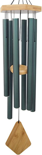 Wind Chimes Outdoor Deep Tone, 36 Inches Large WindChimes Outdoor Sympathy Windchime for Mom/Housewarming/Christmas, Garden Chimes for Outside Decoration. Green