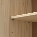 Pantry Cabinet Storage Cabinet with 2 Doors Solid Wood - Adjustable Shelves for Kitchen, Dining Room, or Utility Room Organization
