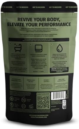 3 Pack Bundle: Coach Soak Recovery Bath Soak, Epsom Salt Bulk, Bath Salts Bulk, 3 Pack Bundle, Total of 9 Pounds (Eucalyptus, Lavender, Citrus)