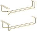 Soro Essentials Set of 2 Brass Plated 10" Glass Hangers, Rust Resistant