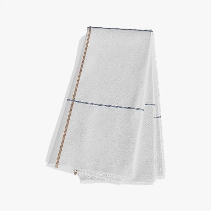 Outer Bug Shield Outdoor Throw Blanket w/Insect Shield Repellent Gear Technology- Lightweight Insect-Repellent Outdoor Blanket, Camping, Picnic & Beach Blanket, Swan White Windowpane Plaid, 50"W x 60"