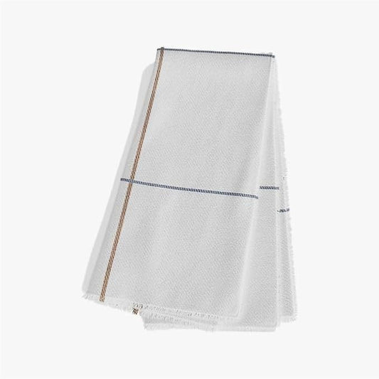 Outer Bug Shield Outdoor Throw Blanket w/Insect Shield Repellent Gear Technology- Lightweight Insect-Repellent Outdoor Blanket, Camping, Picnic & Beach Blanket, Swan White Windowpane Plaid, 50"W x 60"