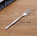 Crab Stainless Steel Forks,Escargot Fork 3 Prong Tasting Appetizer Forks Portable Cocktail Salad Fruit Forks for Party Travel,Set of 12, 5 Inches (12 Pcs)