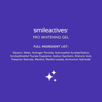 Smileactives Teeth Whitening Gel for Toothpaste with Clinical-Grade Hydrogen Peroxide, Tooth Stain Remover for White Teeth, Dentist Quality Pro Whitening Gel to Remove Coffee Stains, 3 Pack, 1 oz
