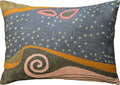 Lumbar Blue Klimt Throw Pillow Cover Art Nouveau Pillowcase Modern Couch Cushion Contemporary Pillowsham Mid Century Chair Farmhouse Cushions Handmade Wool Size 14x20